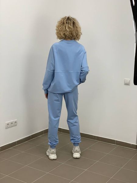 жіночий костюм з тринитки "брікс", блакитний XS briks/1-bl фото